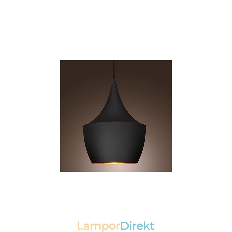 Pendellampa Retro Vintage Tom Dixon Design Svart