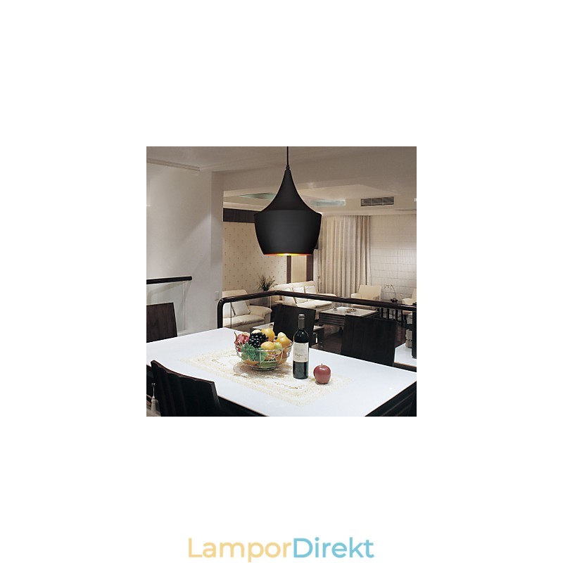 Pendellampa Retro Vintage Tom Dixon Design Svart