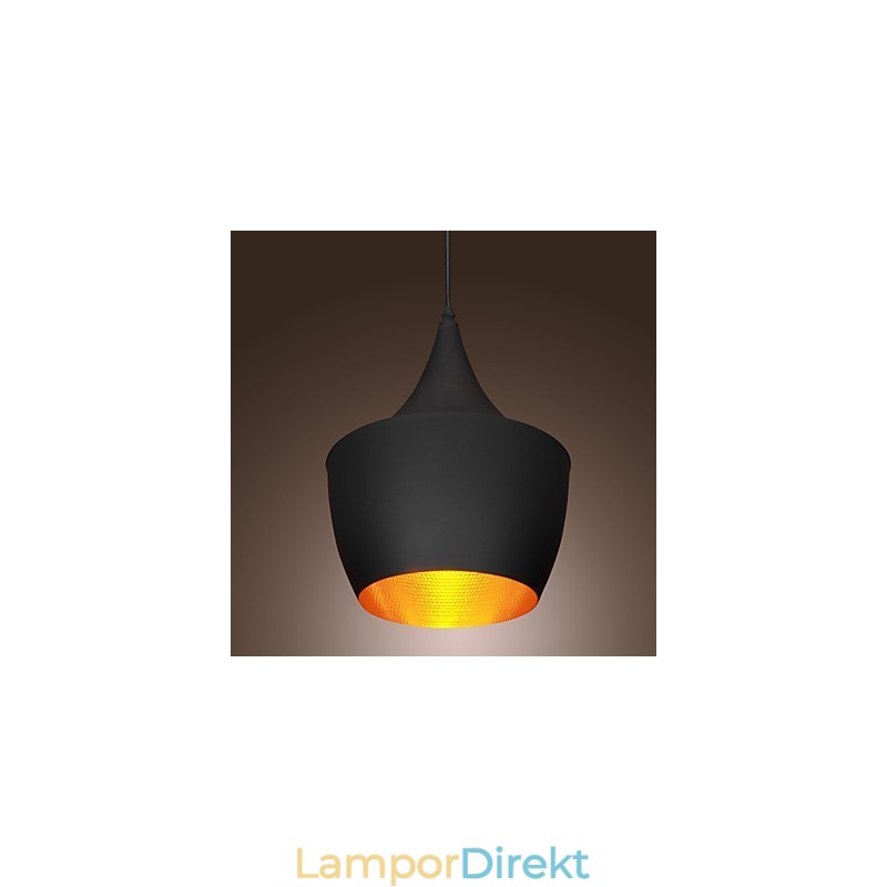 Pendellampa Retro Vintage Tom Dixon Design Svart