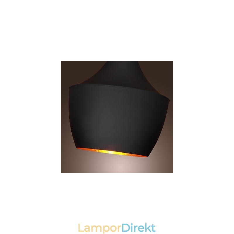Pendellampa Retro Vintage Tom Dixon Design Svart