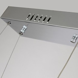 Modern Och Modern Kristallkrom Metall Taklampa