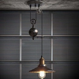 Pendellampor Rustic Lodge Vintage Retro Country Garage Metal