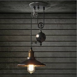 Pendellampor Rustic Lodge Vintage Retro Country Garage Metal