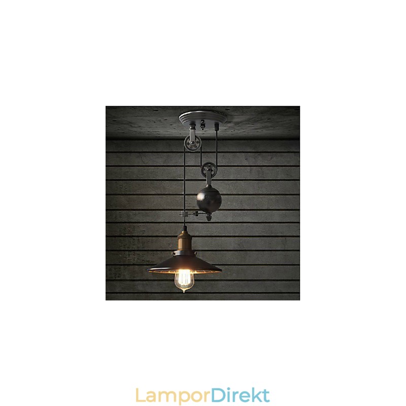 Pendellampor Rustic Lodge Vintage Retro Country Garage Metal
