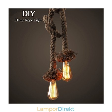 1 Lätt Diy Art Hamp Rope Light Creative Hamp Rope Chandelier 1 Lätt Diy Art Hamp Rope Light Creative Hamp Rope Chandelier