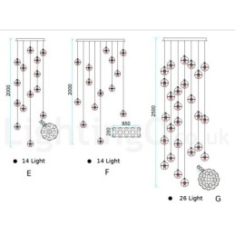 Creative Engineering Stage Meteorer Crystal Ball Pendellampa