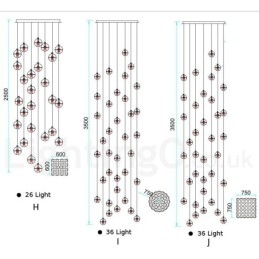 Creative Engineering Stage Meteorer Crystal Ball Pendellampa