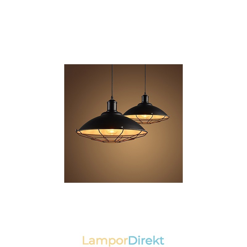 Retro Industriell Taklampa Ljuskrona