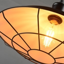 Retro Industriell Taklampa Ljuskrona