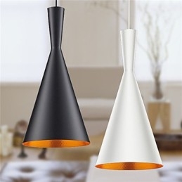 Pendellampa Retro Vintage Tom Dixon Design Svart Vit C Typ Cafe Pendellampor