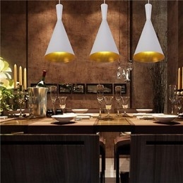 Pendellampa Retro Vintage Tom Dixon Design Svart Vit C Typ Cafe Pendellampor