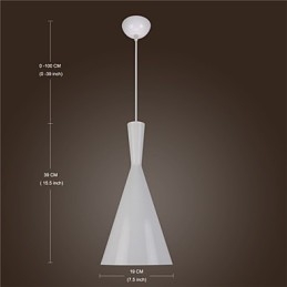 Pendellampa Retro Vintage Tom Dixon Design Svart Vit C Typ Cafe Pendellampor