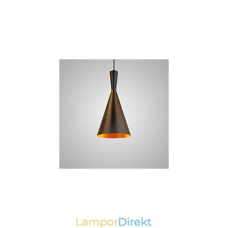 Pendellampa Retro Vintage Tom Dixon Design Svart Vit C Typ Cafe Pendellampor