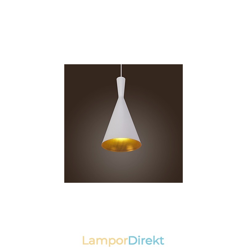 Pendellampa Retro Vintage Tom Dixon Design Svart Vit C Typ Cafe Pendellampor