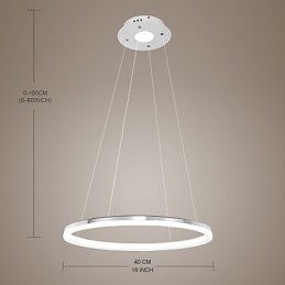 Modern Design Taklampa Högkvalitativ Akryl Single Ring Fit