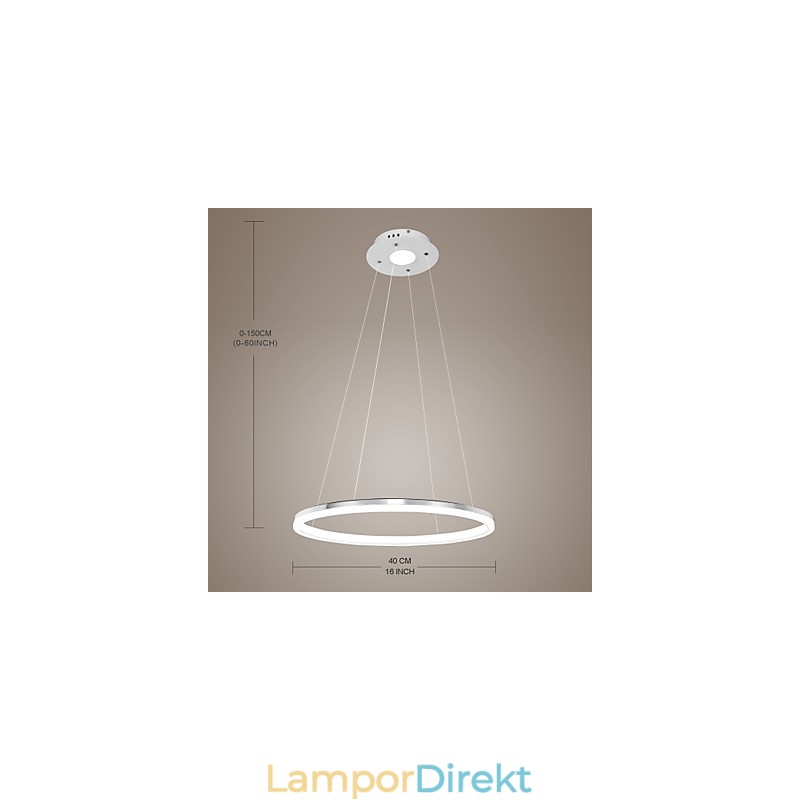 Modern Design Taklampa Högkvalitativ Akryl Single Ring Fit