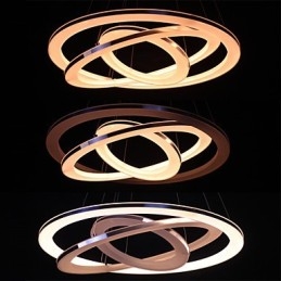 Modern Pendellampa 3 Ringar Pendellampa Akryl