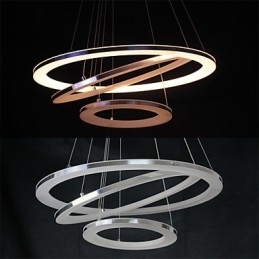 Modern Pendellampa 3 Ringar Pendellampa Akryl