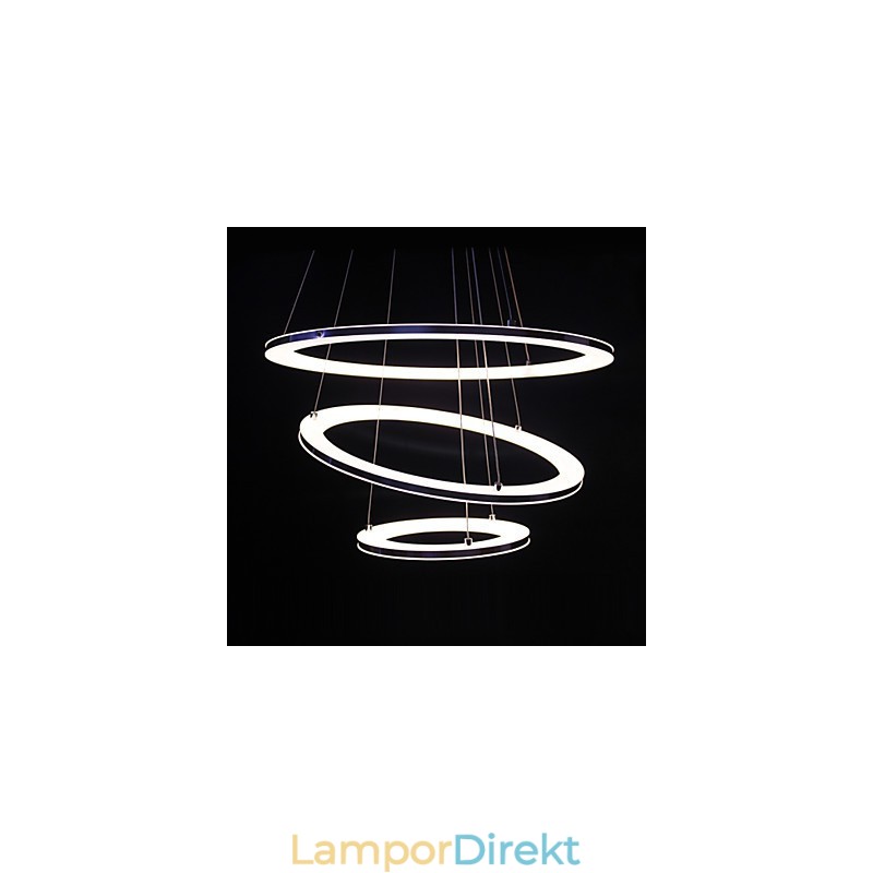 Modern Pendellampa 3 Ringar Pendellampa Akryl