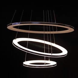 Modern Pendellampa 3 Ringar Pendellampa Akryl