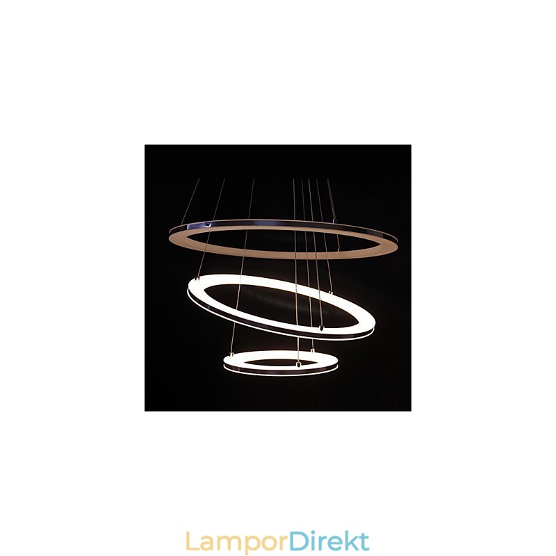 Modern Pendellampa 3 Ringar Pendellampa Akryl