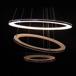 Modern Pendellampa 3 Ringar Pendellampa Akryl