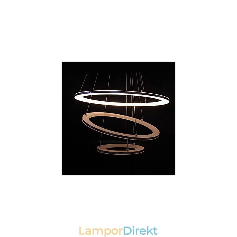 Modern Pendellampa 3 Ringar Pendellampa Akryl