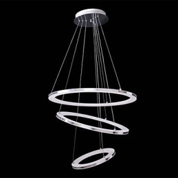 Modern Pendellampa 3 Ringar Pendellampa Akryl