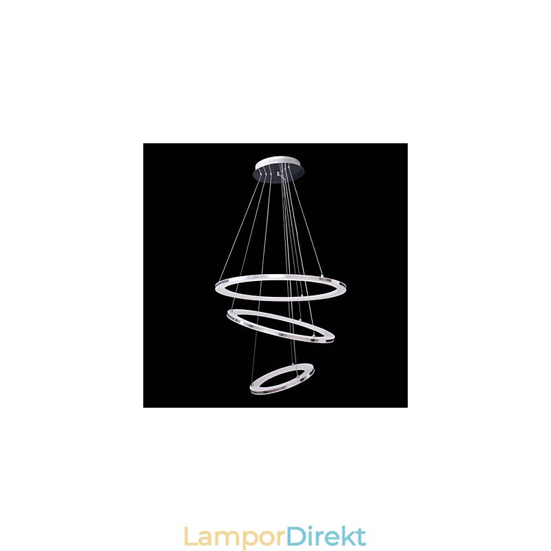 Modern Pendellampa 3 Ringar Pendellampa Akryl