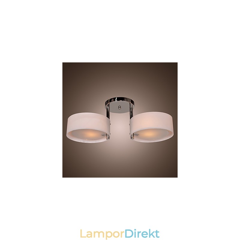 Modern Och Modern Ljuskrona I Krommetall Infällt