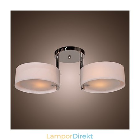 Modern Och Modern Ljuskrona I Krommetall Infällt