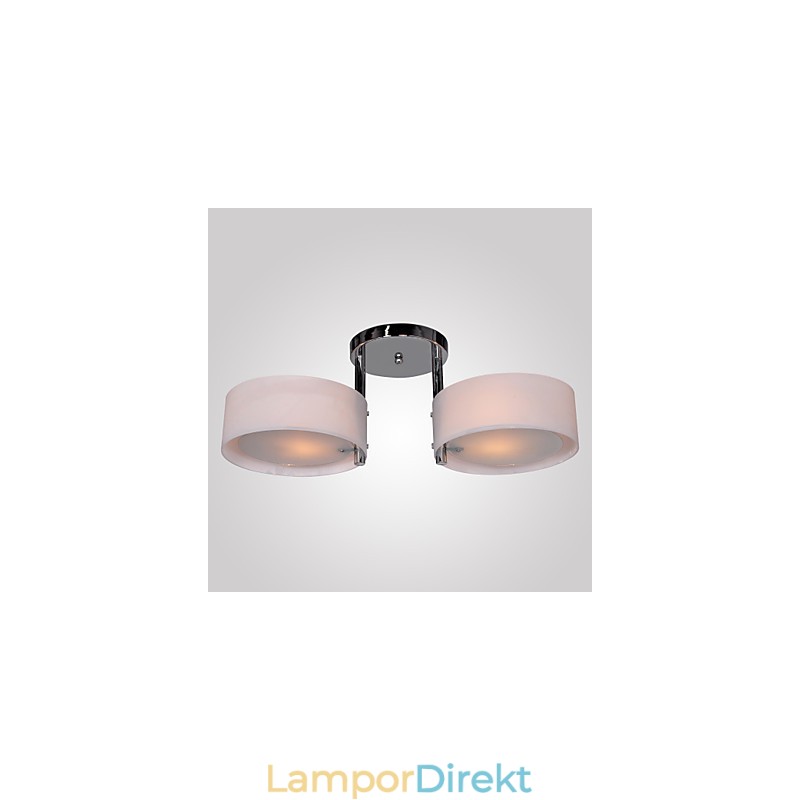 Modern Och Modern Ljuskrona I Krommetall Infällt