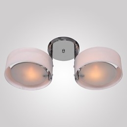 Modern Och Modern Ljuskrona I Krommetall Infällt