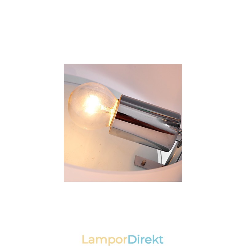 Modern Och Modern Ljuskrona I Krommetall Infällt