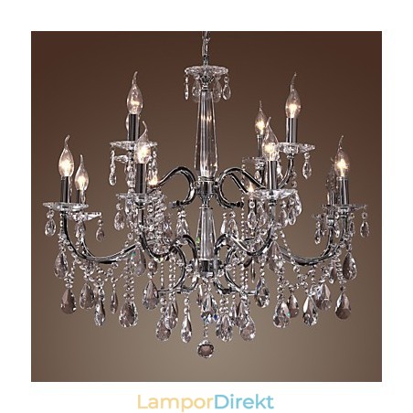 Ljuskrona Kristall Modern 2 Tiers Living 12 Lights Ljuskrona Kristall Modern 2 Tiers Living 12 Lights