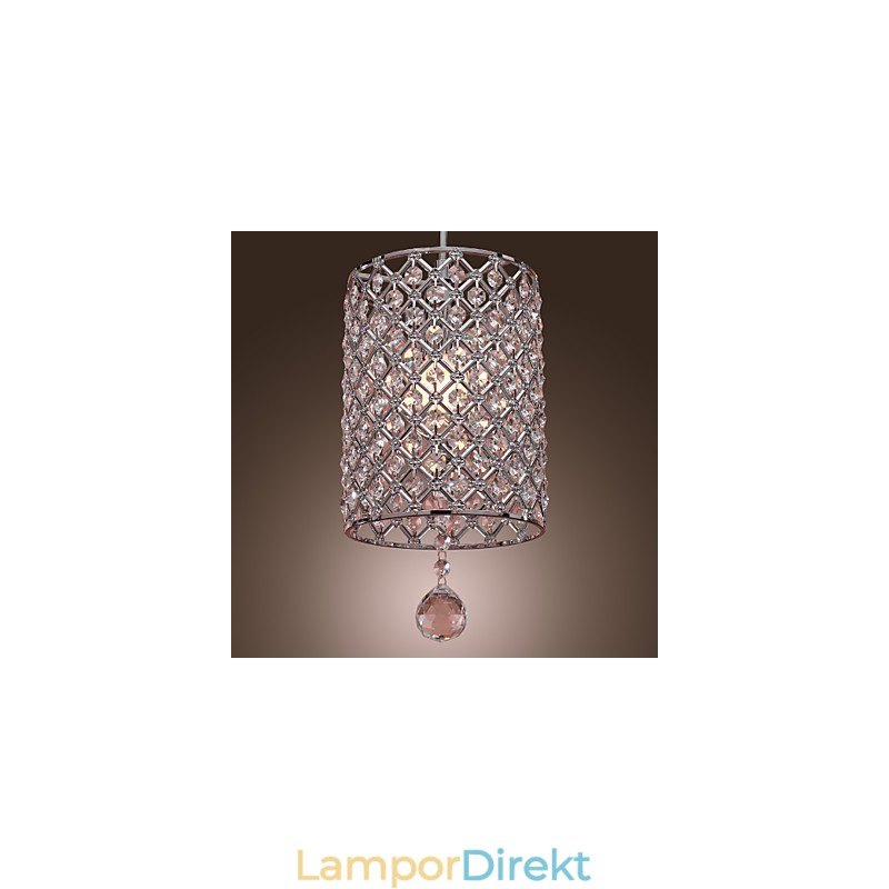 Crystal Drop Pendellampa I Cylinder Style