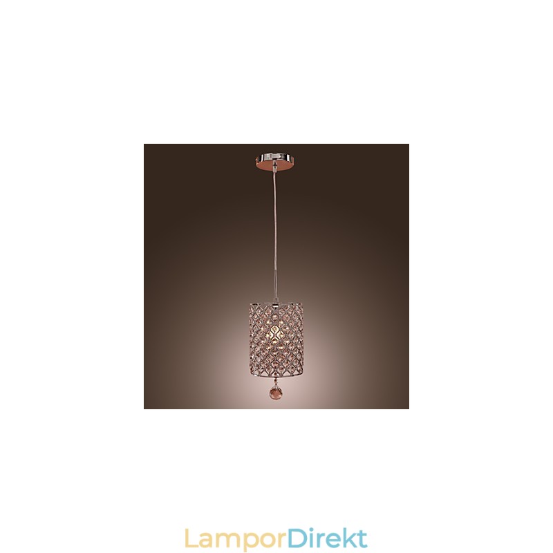 Crystal Drop Pendellampa I Cylinder Style