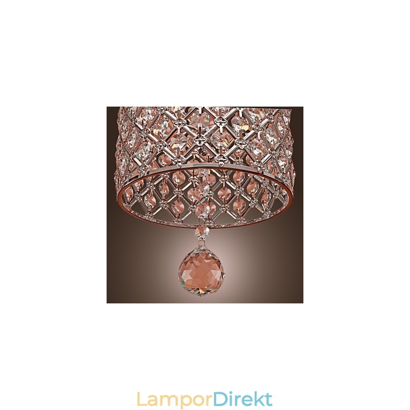 Crystal Drop Pendellampa I Cylinder Style
