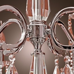 Ljuskrona Kristall Modern 2 Tiers Living 12 Lights