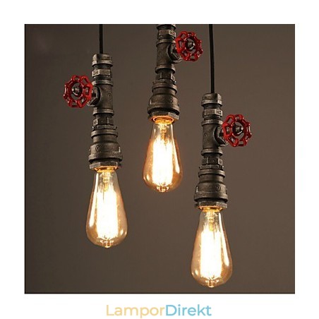 Retro Hänglampa Act Rollen Ofing Loft Dekoration Landsbygdens Industriella Pipe Pendel Lampa Retro Hänglampa Act Rollen Ofing Loft Dekoration Landsbygdens Industriella Pipe Pendel Lampa