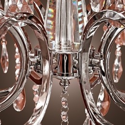 Ljuskrona Kristall Modern 2 Tiers Living 12 Lights