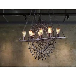 Skyskrapahjulets Taklampa I Industriell Stil