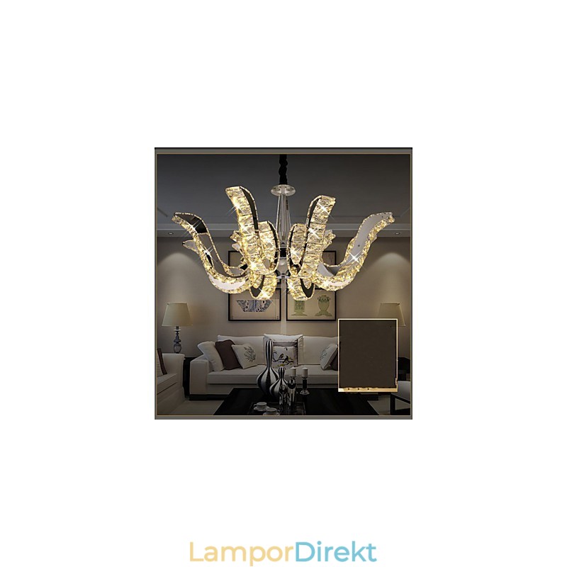 Kristalllampa Modern Lyxljus Kristall Pendellampa