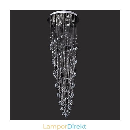 Modern Och Modern Kristallkrom Metall Infälld Montering