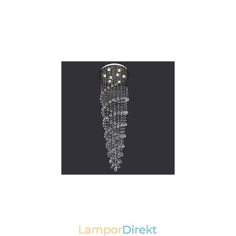 Modern Och Modern Kristallkrom Metall Infälld Montering