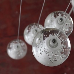 Modern Pendellampa Pendellampa Lights G4 Retroifit Chrome Plating Crystal För Trappljus