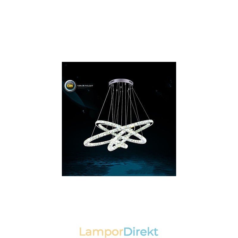 Modern Taklampa Klar Kristall Tak Ljuskrona Belysningslampa Med D100Cm+D80Cm+D60Cm+D40Cm