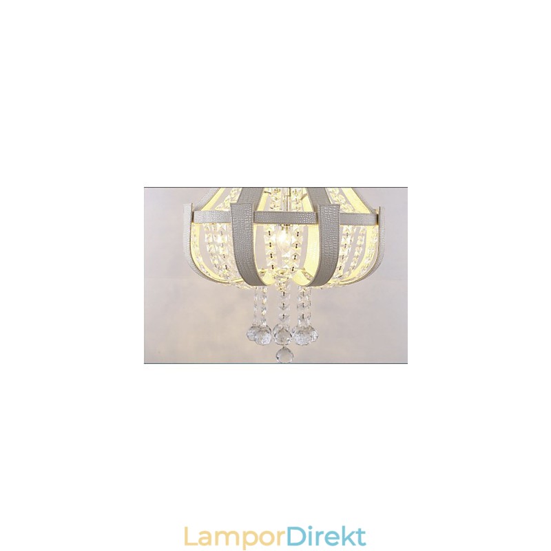 Post Modern Lyx Leather Crystal Creative Lron Ljuskrona