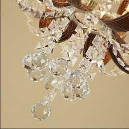 Post Modern Lyx Leather Crystal Creative Lron Ljuskrona