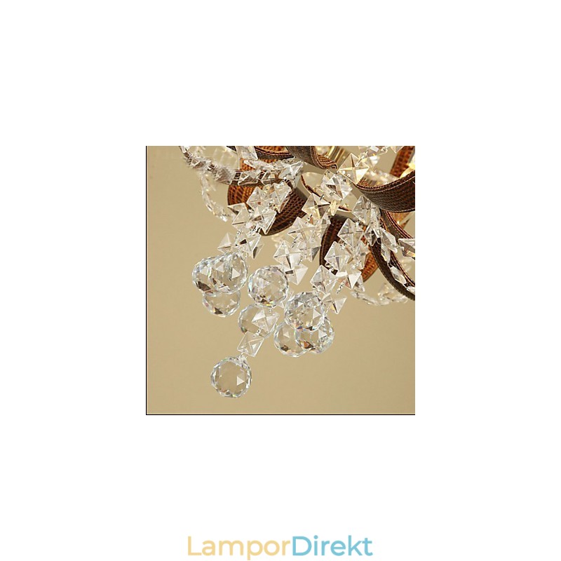 Post Modern Lyx Leather Crystal Creative Lron Ljuskrona